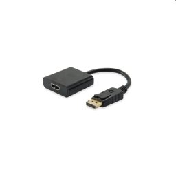 Átalakító Displayport1.2 - HDMI1.4 anya/apa fekete PN: EQUIP-133438