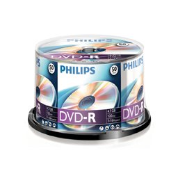 Philips DVD-R * 50 Cake Box írható DVD