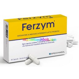Ferzym(R) plus Bélflóra 30 db kapszula 7 milliárd élő probiotikum prebiotikummal, vitaminokkal, méhpempővel - Specchiasol