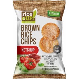 Rice Up Barna Ketchupos Rizs Chips 60 g