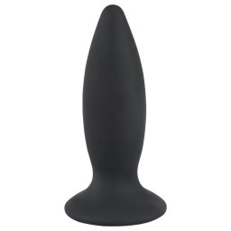 Black Velvets S - akkus, kezdő anál vibrátor - kicsi (fekete)