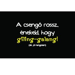 Tréfás Lábtörlő/ A csengő rossz