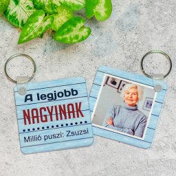 A legjobb nagyi - fényképes kulcstartó