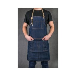 Farmer Báros, barista kötény bőr pánttal