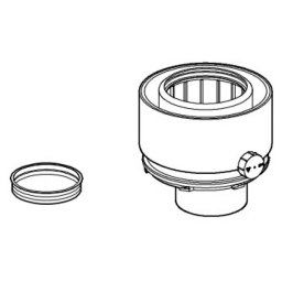 HGK kémény adapter átm: 80/125