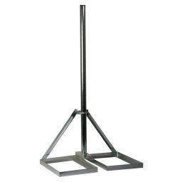 antennatartó állvány lapos tetőre kicsi + 100cm árbóc rúd 2 két kocka hellyel