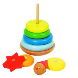 Toronyépítő montesszori fajáték, csillag