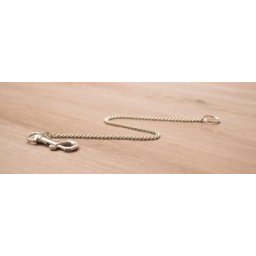 Nikkelezett láncos karabiner (közepes)