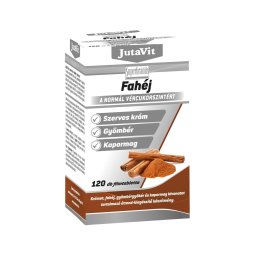 JutaVit Fahéj+Króm+Gyömbér 120 tab
