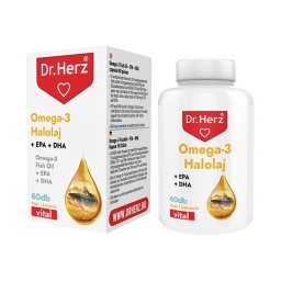 Dr. Herz Omega-3 Halolaj 1000 mg lágyzselatin kapszula 60x