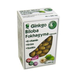 Dr. Chen Ginkgo Biloba és Fokhagyma kapszula Krómmal és Szelénnel 40x