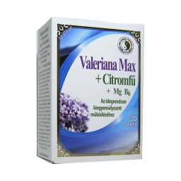 Dr. Chen Valeriana MAX+citromfű+B6 tabletta 30x