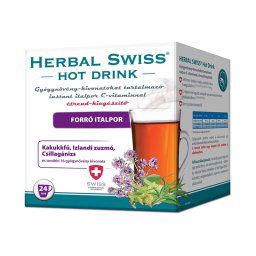 Herbal Swiss Hot Drink gyógynövény-kivonatokat tartalmazó instant italpor 24x