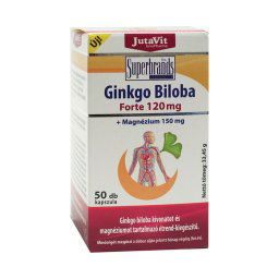 JutaVit Ginkgo Biloba Forte 120 mg + Magnézium 150 mg kapszula 50x