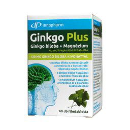 InnoPharm Ginkgo Plus Ginkgo biloba + Magnézium filmtabletta 60x