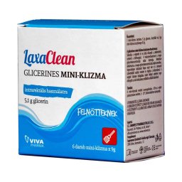 LaxaClean Glicerines mini-klizma felnőtteknek 6x