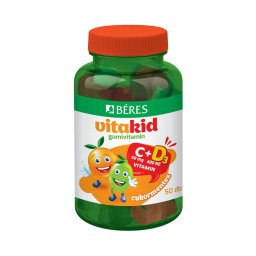 Béres Vitakid C + D3 gumivitamin gumitabletta 50x
