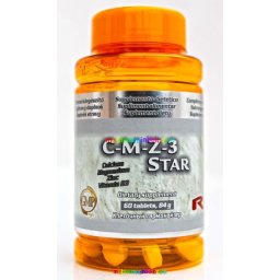 C-M-Z-3 Star 60 db tabletta - Kalciummal, magnéziummal, cinkkel és D-vitaminnal - StarLife