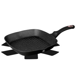 Berlinger Haus Grill serpenyő 28 cm márvány bevonattal Black Rose Collection BH/1636N