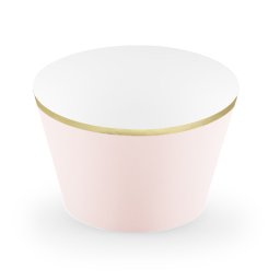 Muffin tartó, papír, pink 6db/cs