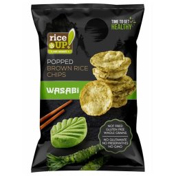 Rice Up Barna rizs chips wasabi 60 g