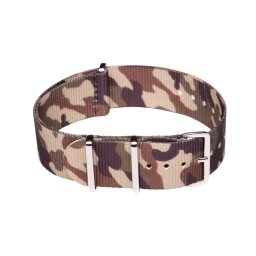 NATO SZÍJ, BARNA/ZÖLD TEREPMINTÁS, 22MM