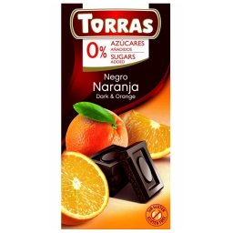 Torras Narancsos étcsokoládé hozzáadott cukor nélkül 75 g