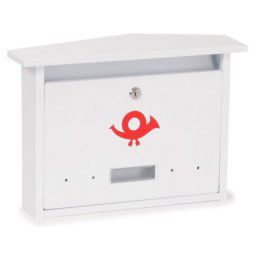 Alpesi utcai postaláda (nagy, fehér)