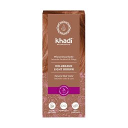 Khadi Növényi Hajfesték por világosbarna 100 g