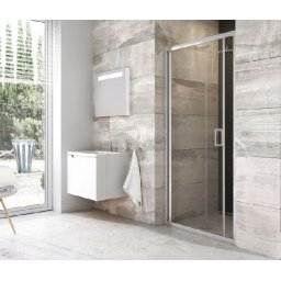 Ravak Blix BLDZ2-80 kétrészes harmónika rendszerű zuhanyajtó, krómhatású+Transparent