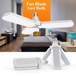 Ventilátor formájú, kinyitható E27 LED lámpa / állítható vetítési szöggel - 45W