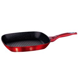 Berlinger Haus Grill serpenyő 28 cm márvány bevonattal Burgundy Edition BH/1271N Kifutó termék!