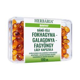 Herbária Bánó-féle fokhagyma-galagonya-fagyöngy lágy kapszula 100x
