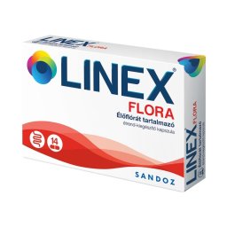 Linex Flora élőflórát tartalmazó étrend-kiegészítő kapszula 14x