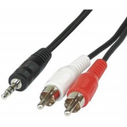 Jack 3.5 / 2 x RCA 3m kabel