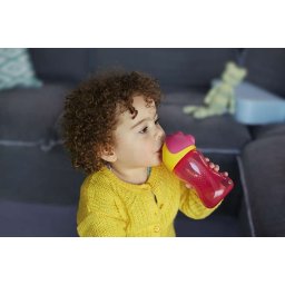Itatópohár rugalmas szívószállal 300ml lányos