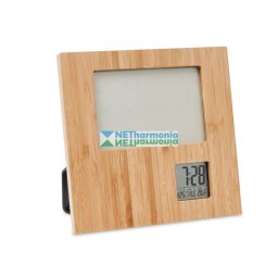 ZENFRAME képkeret bambuszból időjárásjelző állomás funkcióval
