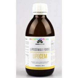 LipoCem 250 ml Liposzómás folyékony C-vitamin, MSM, L-arginin, E-vitamin - Liposomax Forte HerbaDoctor