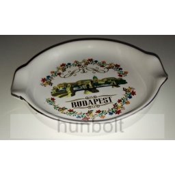 Budapest, Lánchíd kerámia hamutál 10 x 9 cm
