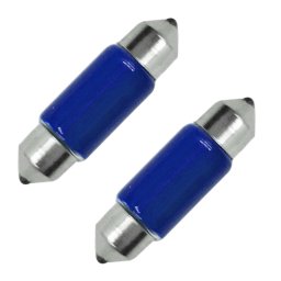 Izzó 12V/5 Watt szofita 10x35 mm, kék 2db Lampa 58340