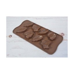 Szilikon bonbon forma csoki forma falevelek