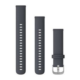 Garmin Óraszíj vivomove 3S Gránit kék szilikon ezüst csattal (QR 18 mm)