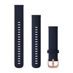 Garmin Óraszíj vivomove 3S Navy kék szilikon Rose Gold csattal (QR 18 mm)