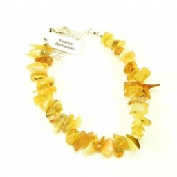 Méz opál splitter szemcse karkötő