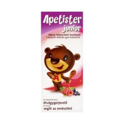 Apetister Junior étrend-kiegészítő oldat málna-feketeribizli ízben 100ml
