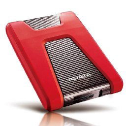 2TB külső HDD 2,5 USB3.1 ütésálló piros ADATA AHD650 külső winchester PN: AHD650-2TU31-CRD