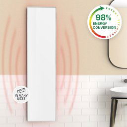Klarstein Wonderwall Air 36, infravörös hősugárzó, 120 x 30 cm, 360 W, falra szerelhető, távirányító, fehér (ACO10-WonderW-45)