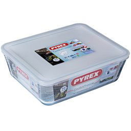 Pyrex Sütőtál 4 liter hőálló üveg műanyag tetővel Cook and Freeze203232