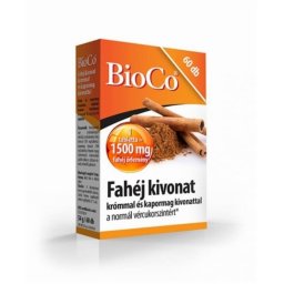 Bioco Fahéj kivonat krómmal + kapormag kivonattal tabletta 60 db