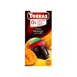 Torras Mangós étcsokoládé hozzáadott cukor nélkül 75 g